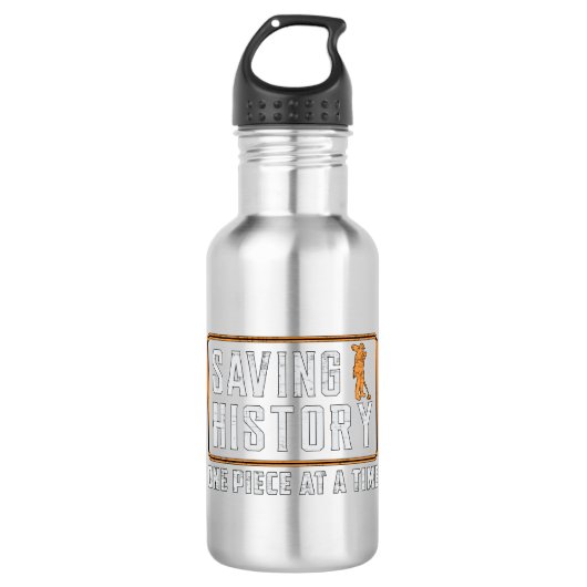 Detector Detectorist Metaal Cadeauidee detecteren Waterfles (Voorkant)
