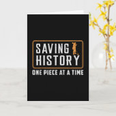 Detector Detectorist Metaal Detecteren Gift Idee Kaart (Gele Bloem)