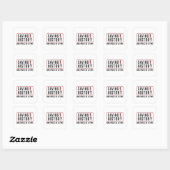 Detector Detectorist Metaal Detecteren Grappig ges Vierkante Sticker (Vel)