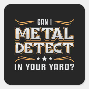 Detectorisdetector Metaal detecteren Cadeauidee Vierkante Sticker