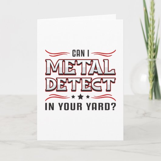 Detectorisdetector Metal detecteert funny Gift Kaart (Voorkant)