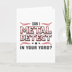 Detectorisdetector Metal detecteert funny Gift Kaart