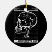 Detectorist Brain Scan Metal Detector Treasure Keramisch Ornament (Voorkant)