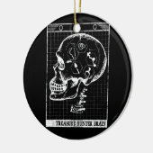 Detectorist Brain Scan Metal Detector Treasure Keramisch Ornament (Links)
