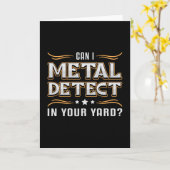 Detectorist Detector Metaal Detecteren Gift Idee Kaart (Gele Bloem)
