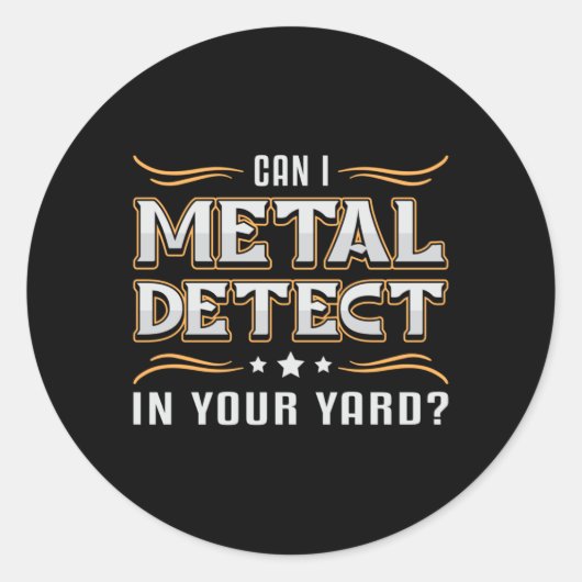 Detectorist Detector Metaal Detecteren Gift Idee Ronde Sticker (Voorkant)