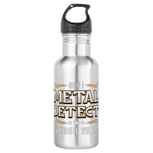 Detectorist Detector Metaal Detecteren Gift Idee Waterfles (Voorkant)