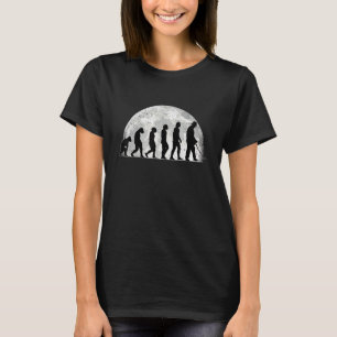 Detectorist Evolution Maan Metaal Detecteren Schat T-shirt