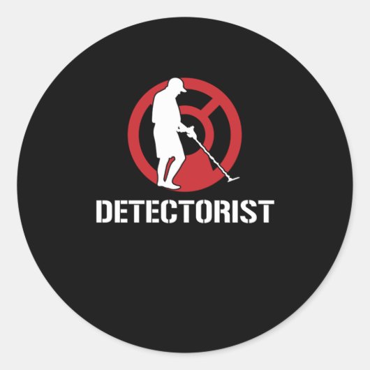 Detectorist Metal Sensor Treasure Hunters Gift Ronde Sticker (Voorkant)