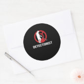 Detectorist Metal Sensor Treasure Hunters Gift Ronde Sticker (Envelop)