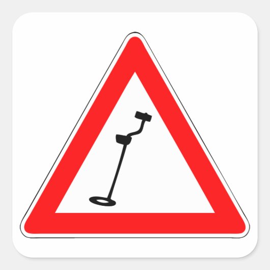 Detectorist - Sondengänger - Metal detecting Vierkante Sticker (Voorkant)
