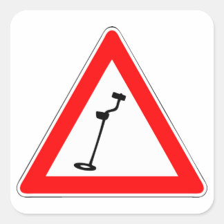 Detectorist - Sondengänger - Metal detecting Vierkante Sticker