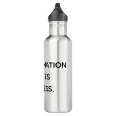 Determination Drives Success Motivational  Waterfles (Rechts)