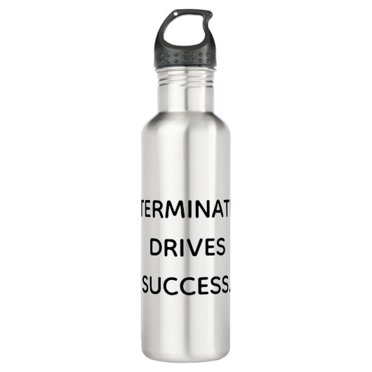 Determination Drives Success Motivational  Waterfles (Voorkant)