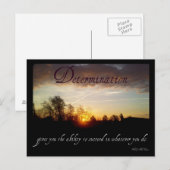Determination Inspirerend Quote Briefkaart (Voorkant / Achterkant)