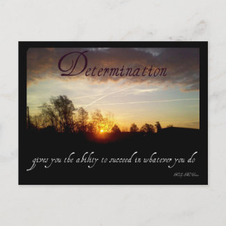 Determination Inspirerend Quote Briefkaart