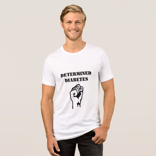 Determined Diabetes T-Shirt (Voorkant volledig)