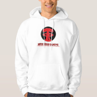 Deth Grip Red Logo op White Hoodie