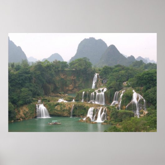 Detian Waterfall, China Framed Photo Print (Voorkant)
