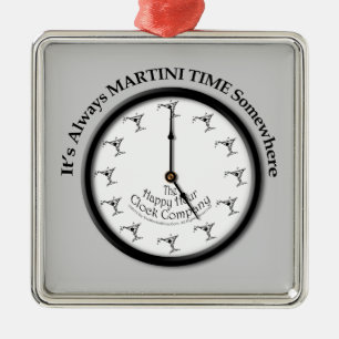 DETIJDVOOR EEN MARTINI IS ALTĲD OVERAL SIERADEN METALEN ORNAMENT
