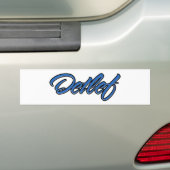 Detlef Name blue Aufkleber Sticker Autoaufkleber (Op auto)
