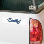 Detlef Name blue Aufkleber Sticker Autoaufkleber (Op Truck)