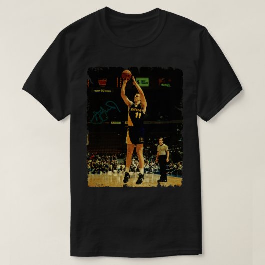 Detlef Schrempf  ontwerp van basketbal T-shirt (Design voorkant)