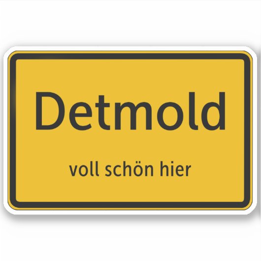 Detmold Aufkleber Sticker Autoaufkleber (Voorkant)