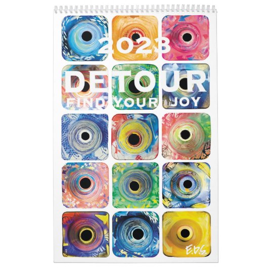 DETOUR 2023 Agenda van kunst en dankbaarheid Kalender (Hoes)