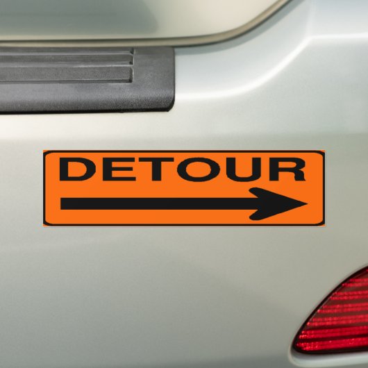 Detour Bumpersticker (Op auto)