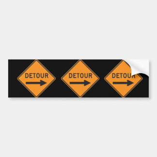 Detour Bumpersticker 3-pack