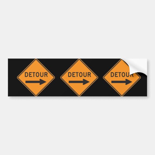 Detour Bumpersticker 3-pack (Voorkant)