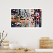 "Detour" Pelican in het Poster van de Waterverf va (Keuken)