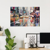 "Detour" Pelican in New York Poster (Thuiskantoor)