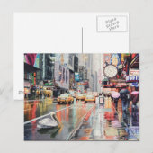 "Detour" Pelican in New York Waterverf Briefkaart (Voorkant / Achterkant)