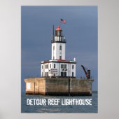 DeTour Reef vuurtoren Poster (Voorkant)