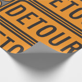 Detour Road Sign Cadeaupapier