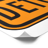 Detour Road Sign Poster (Hoek)