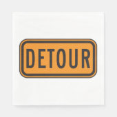 Detour Road Sign Servet (Voorkant)