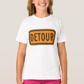 Detour Road Sign T-shirt (Voorkant)