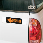 Detour Street Sign Bumpersticker (Op Truck)