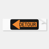 Detour Street Sign Bumpersticker (Voorkant)
