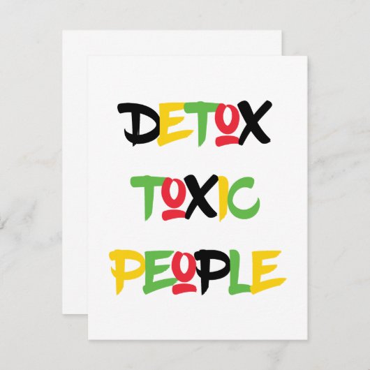 Detox Toxic People (Voorkant / Achterkant)