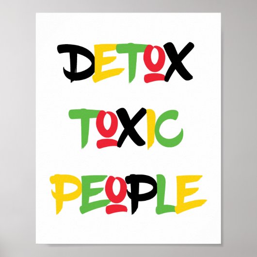 Detox Toxic People Poster (Voorkant)
