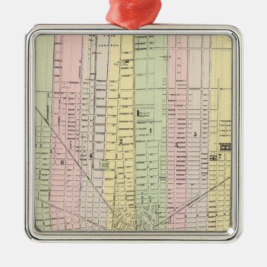 Detroit 2 metalen ornament (Voorkant)