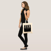 Detroit 313 Area Code Skyline Michigan Tote Bag (Voorkant (model))