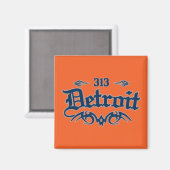 Detroit 313 magneet (Voorkant / Achterkant)