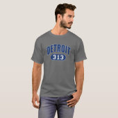 Detroit 313 t-shirt (Voorkant volledig)