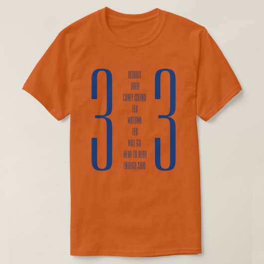 Detroit 313 t-shirt (Design voorkant)