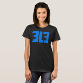 Detroit 313 t-shirt (Voorkant volledig)